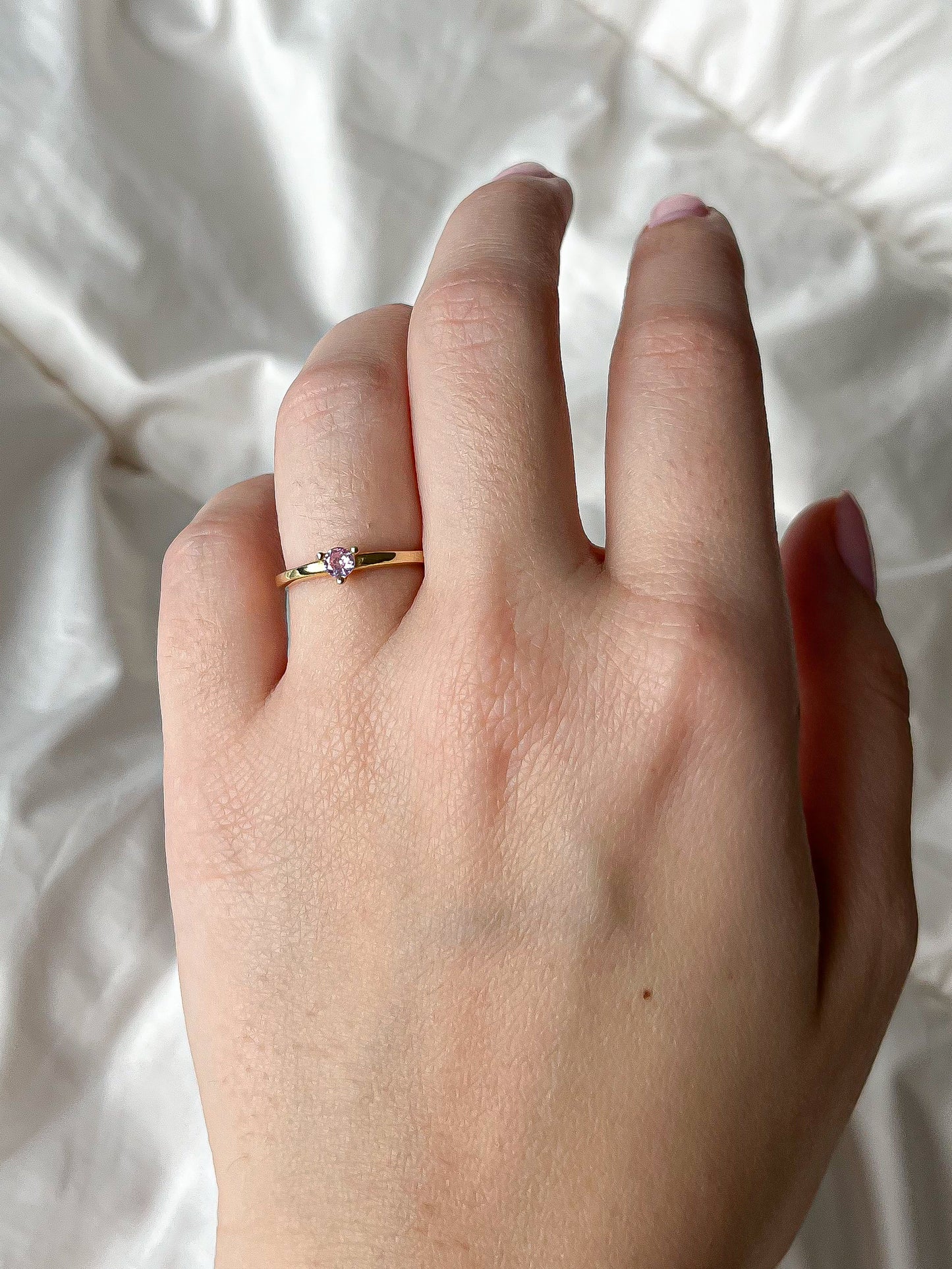 Pink Zircon Maia Ring
