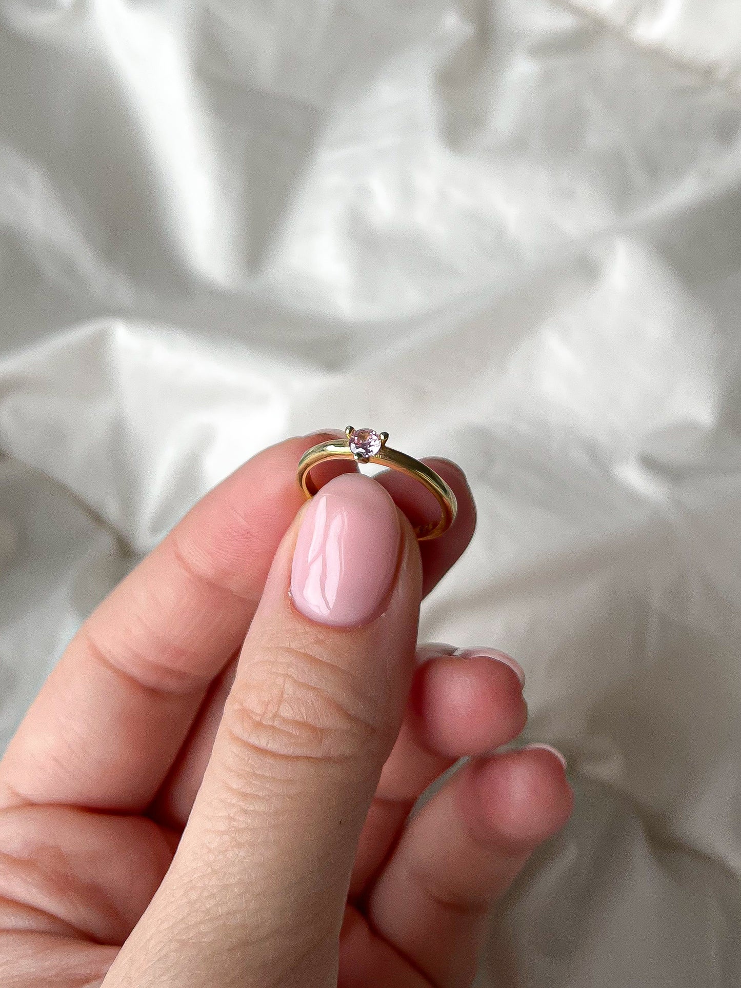 Pink Zircon Maia Ring