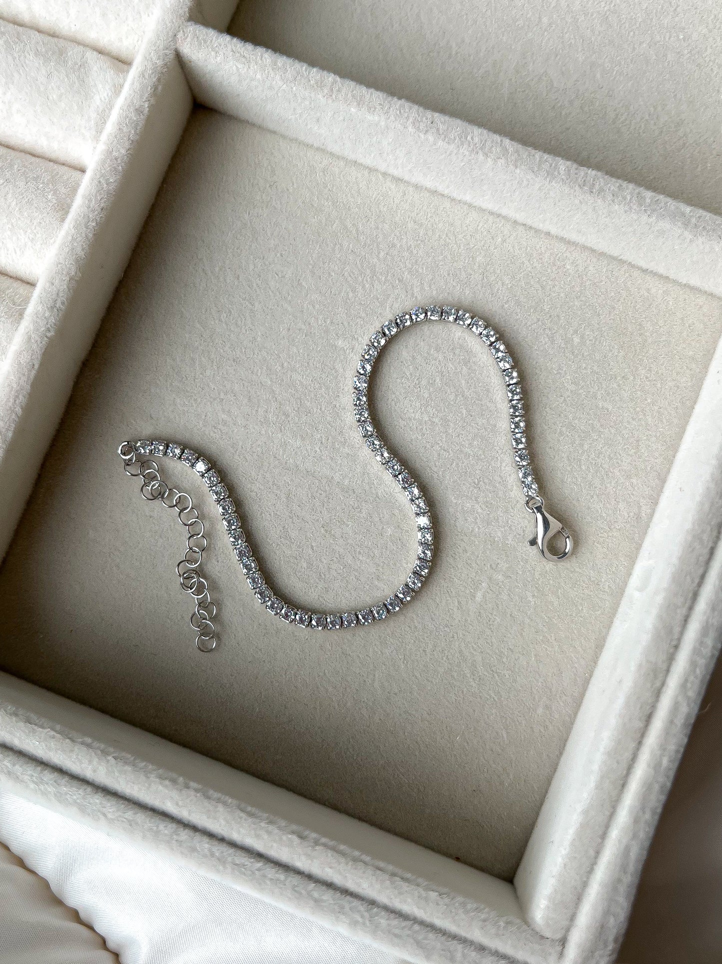 Silver Tennis Bracelet