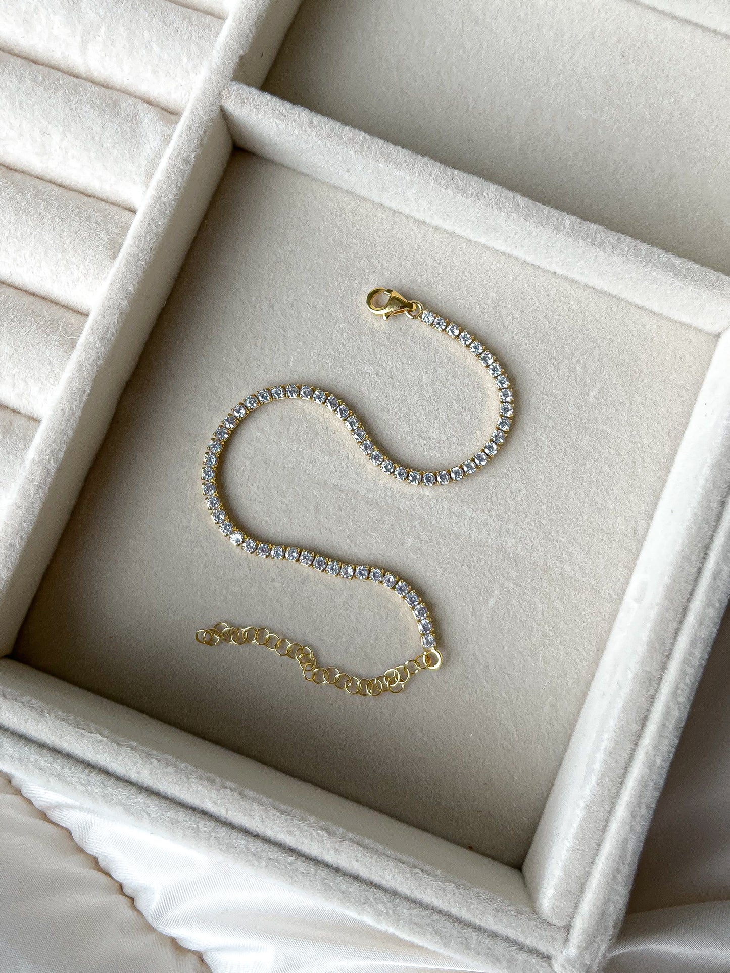Gold Tennis Bracelet
