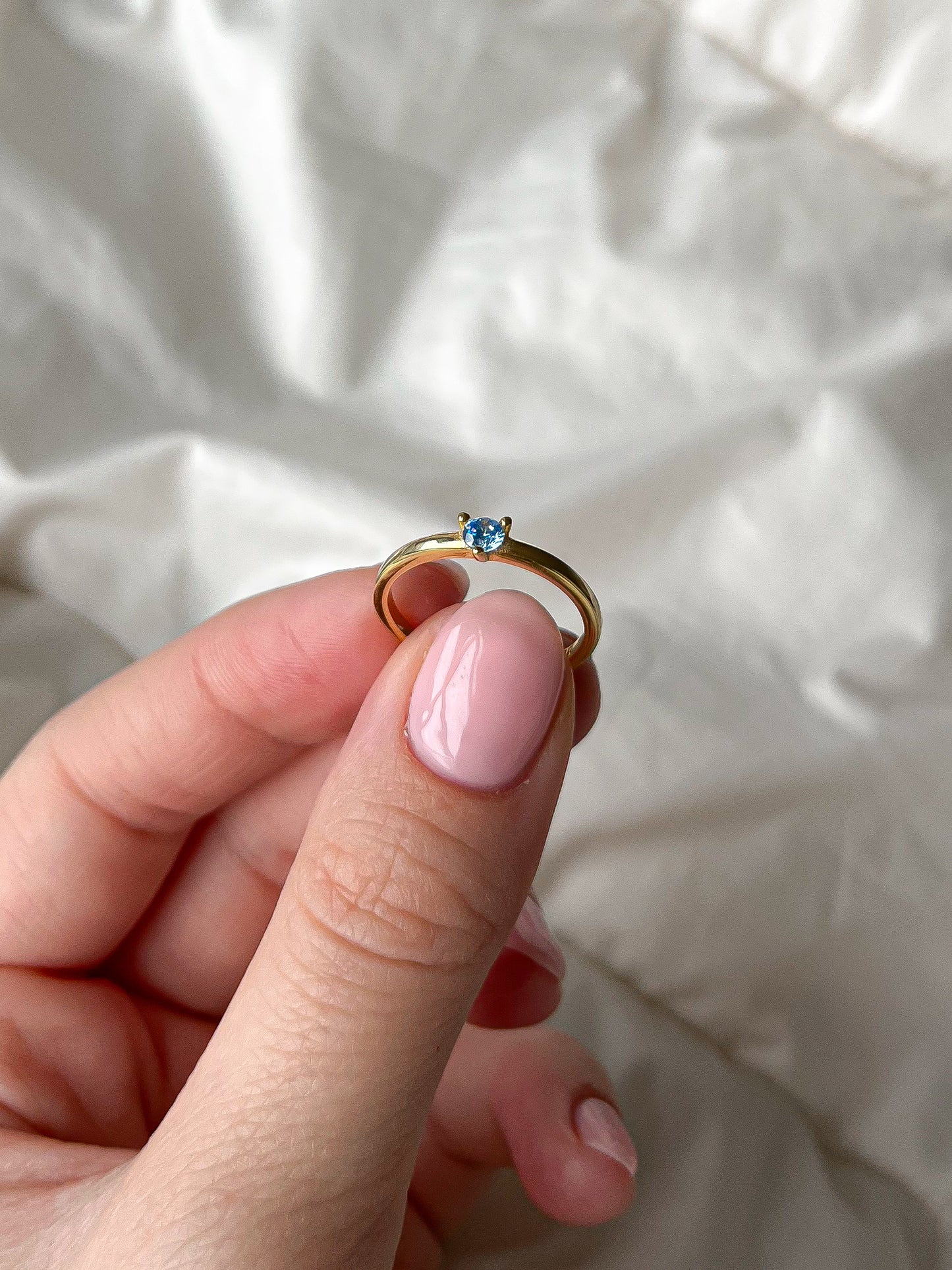 Aquamarine Zircon Maia Ring