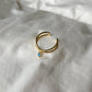 Aquamarine Zircon Daphnē Ring