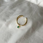 Emerald Zircon Daphnē Ring