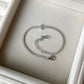 Silver Flower Tennis Bracelet